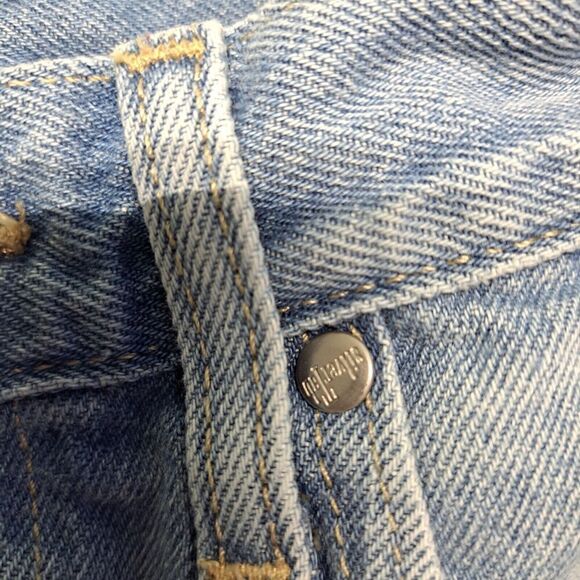 Vintage Levis Silvertab Jean Shorts Womens 28 Blue Cuttoff Rocker - Picture 8 of 14